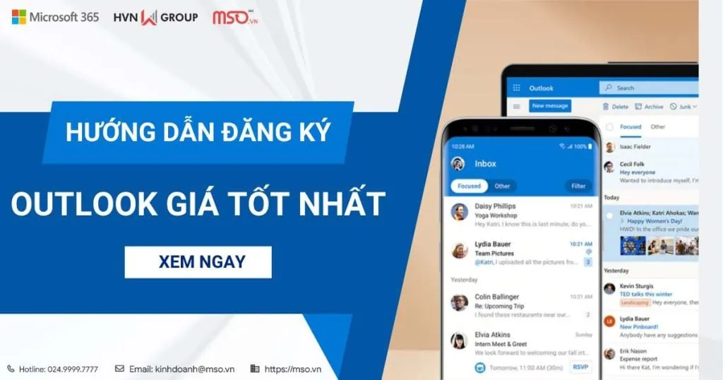 đăng ký outlook giá rẻ