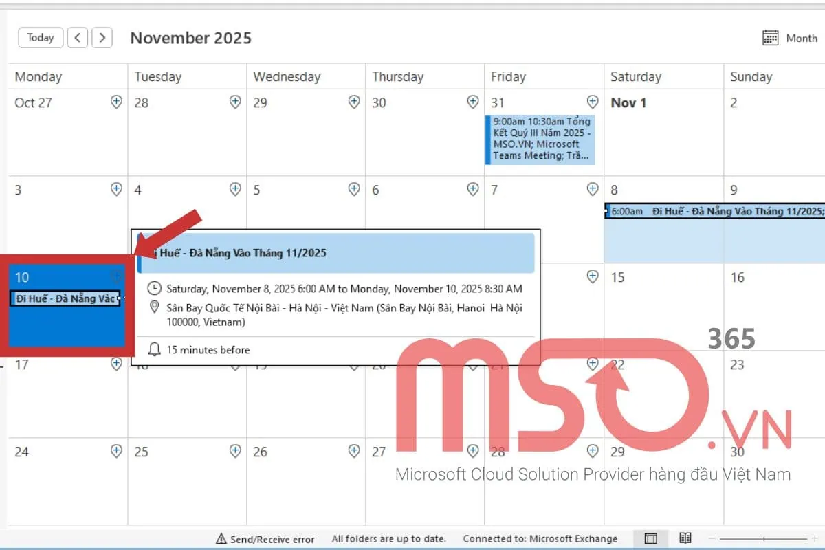 Hướng dẫn cách tạo calendar trong Outlook chi tiết, từ A - Z