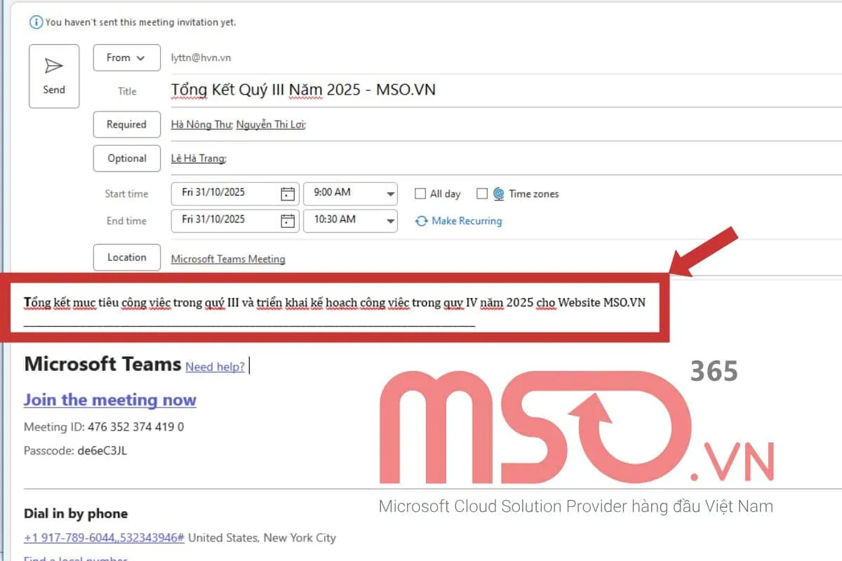 Hướng dẫn cách tạo calendar trong Outlook chi tiết, từ A - Z