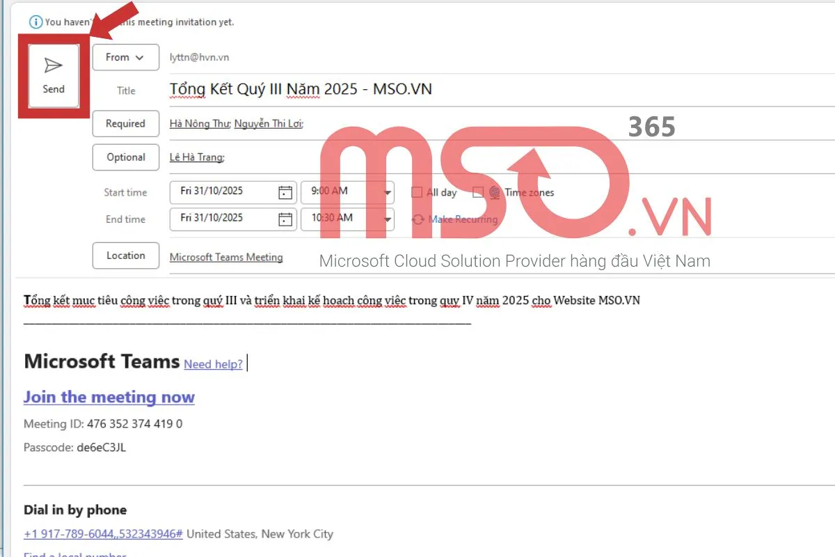 Hướng dẫn cách tạo calendar trong Outlook chi tiết, từ A - Z