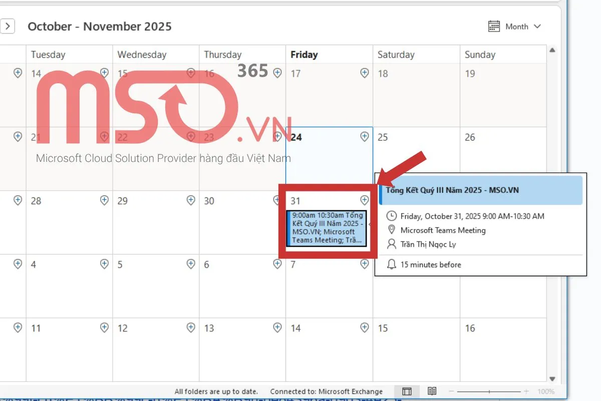 Hướng dẫn cách tạo calendar trong Outlook chi tiết, từ A - Z