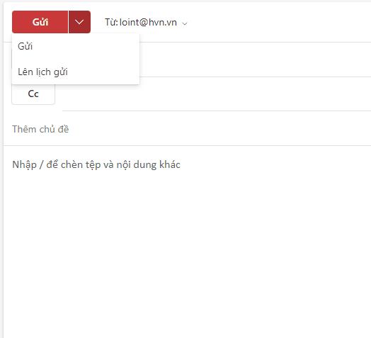 Hẹn giờ gửi email Outlook trên Web Online