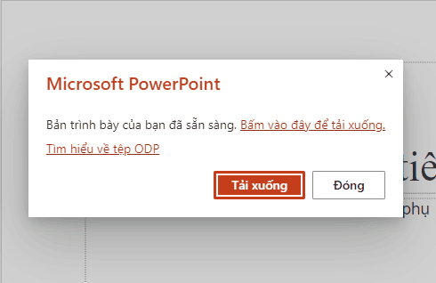 Cách lưu PowerPoint dưới dạng ODP