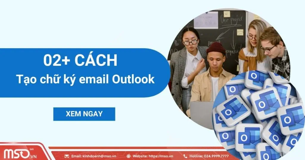 02 cách tạo chữ ký email outlook