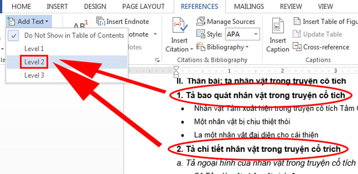 Cách làm mục lục Word 2016, 2010, 2013, 2017