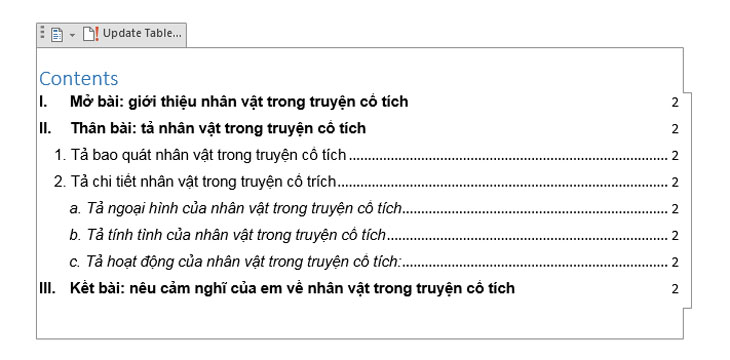 Cách làm mục lục trong Word 2017, 2016, 2013, 2010 