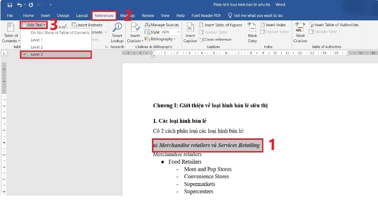 Cách làm mục lục trong Word 2019, 2016, 2013, 2010