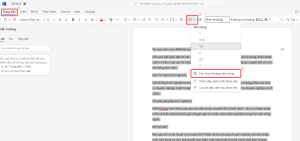 Giãn dòng trong Word Office 365