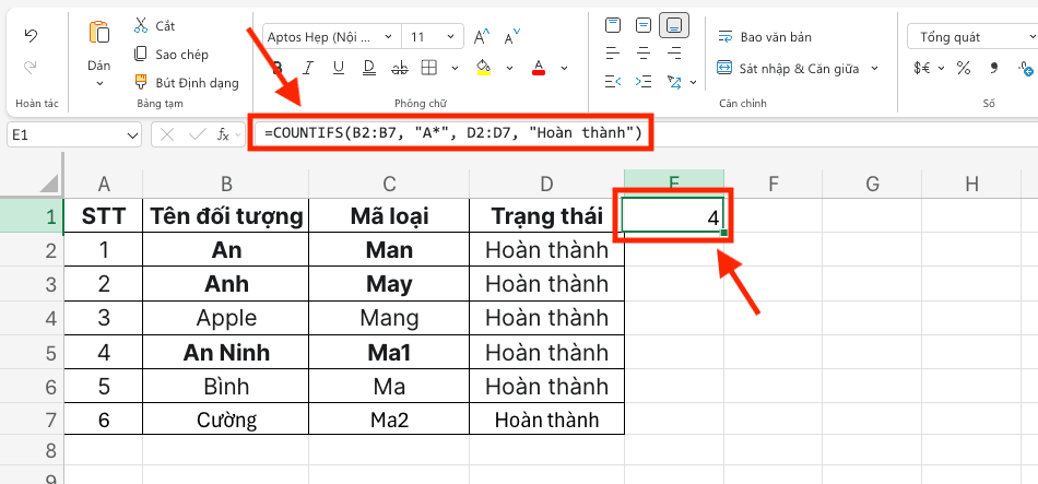 Cách sử dụng ký tự dấu sao