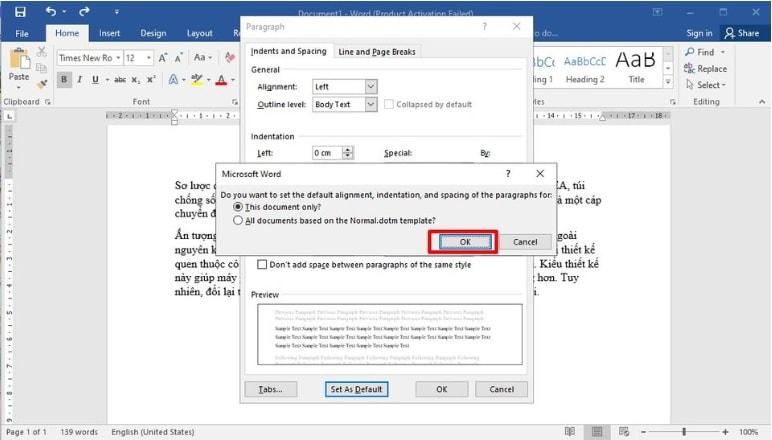 Hướng dẫn cách giãn dòng trong Word 2019
