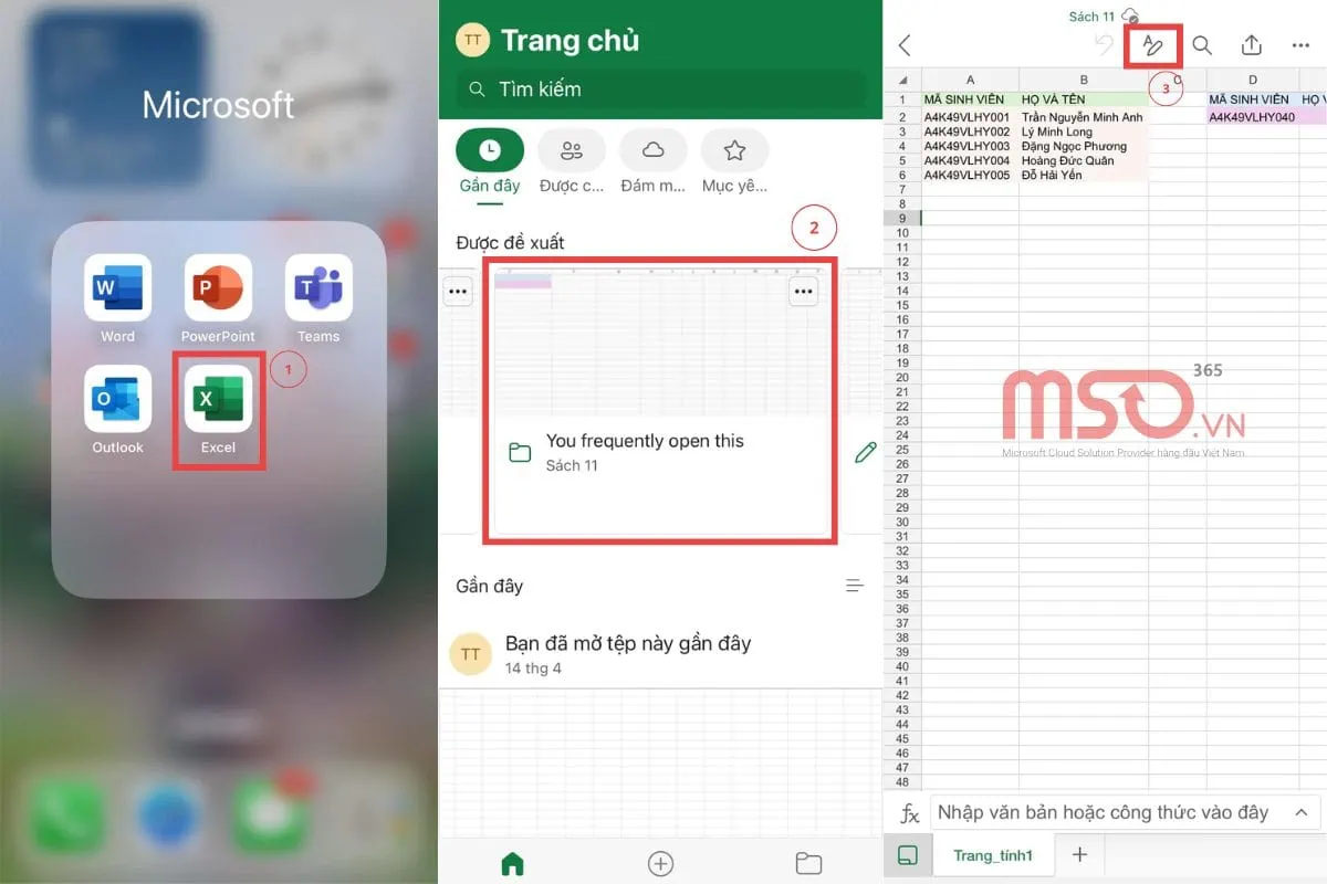 Hướng dẫn cách vẽ biểu đồ trong Excel trên điện thoại