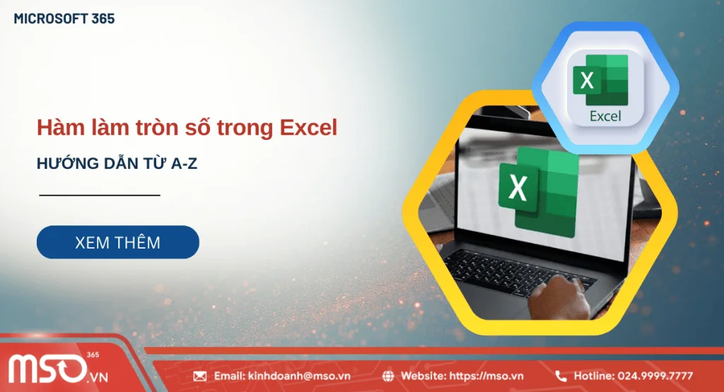 cách làm tròn số trong excel