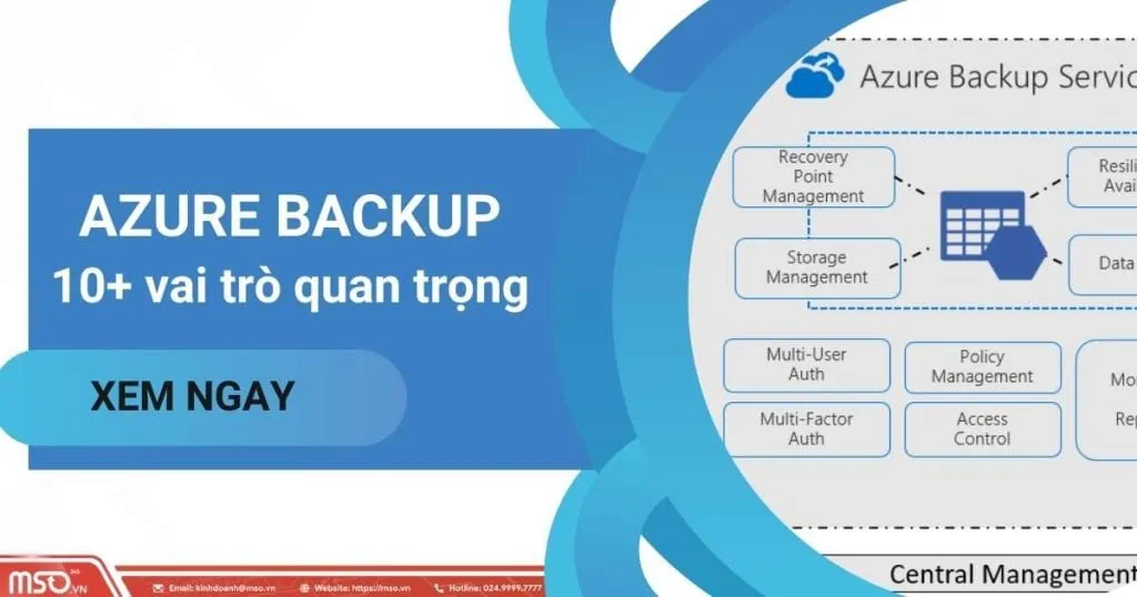 azure backup 10 vai trò quan trọng