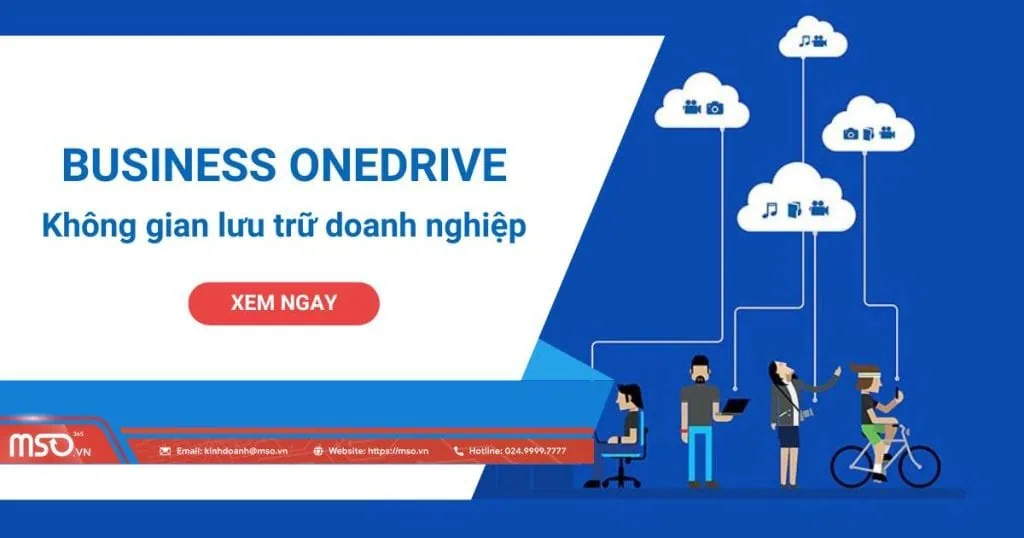 business onedrive không gian lưu trữ doanh nghiệp