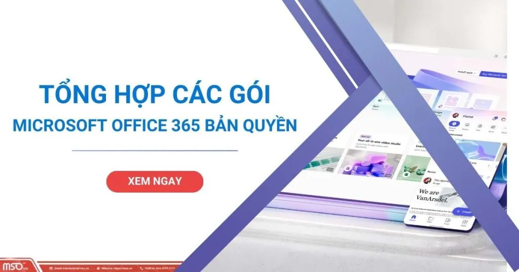 các gói microsoft office 365