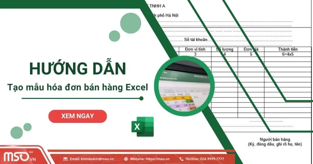 mẫu hóa đơn bán hàng excel