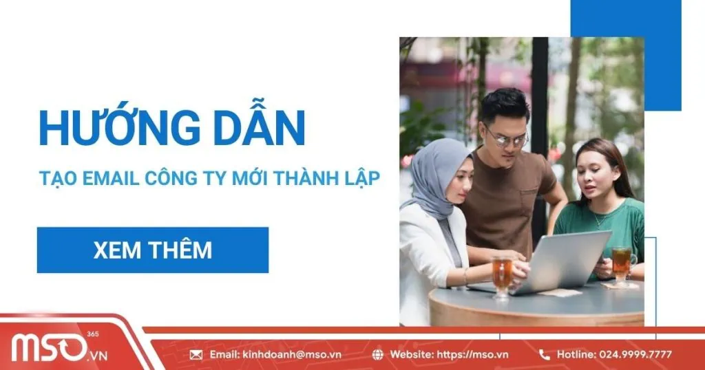 email công ty mới thành lập