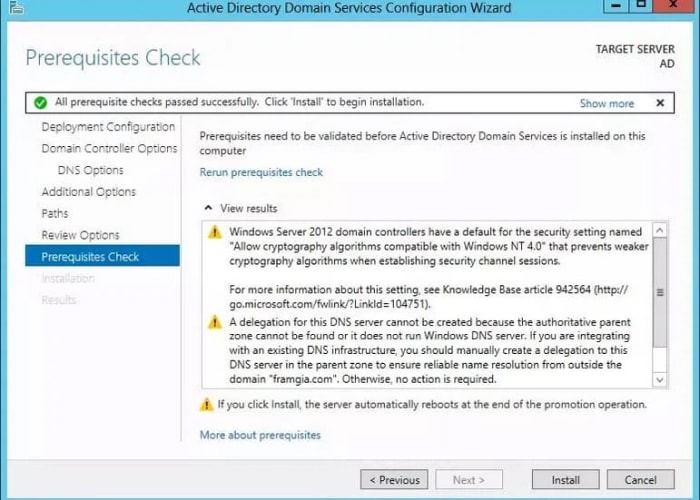 cài đặt domain controller