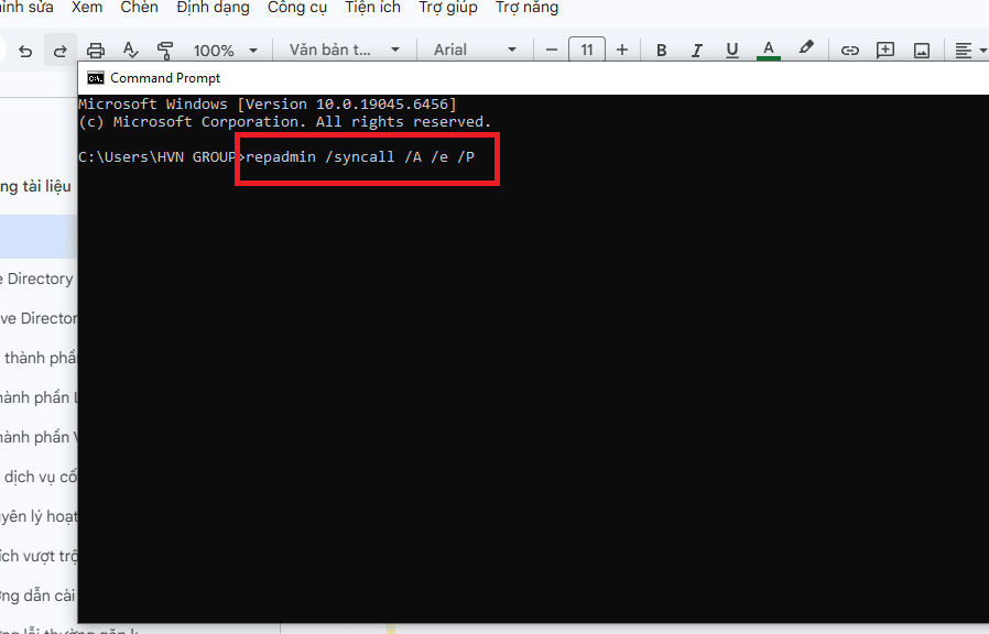 Mất kết nối đồng bộ giữa các Domain Controller (Replication Error)