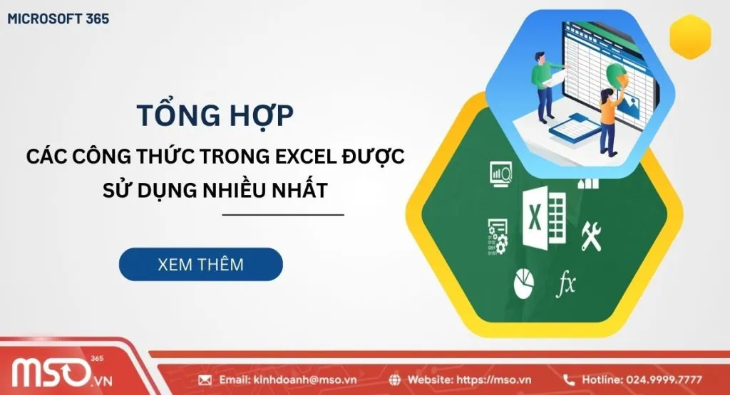 các công thức trong excel