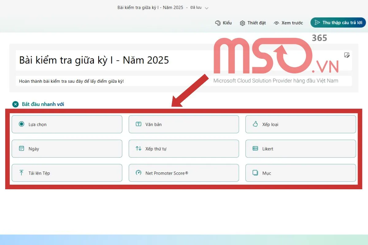 Hướng dẫn cách tạo khảo sát trên Microsoft Forms