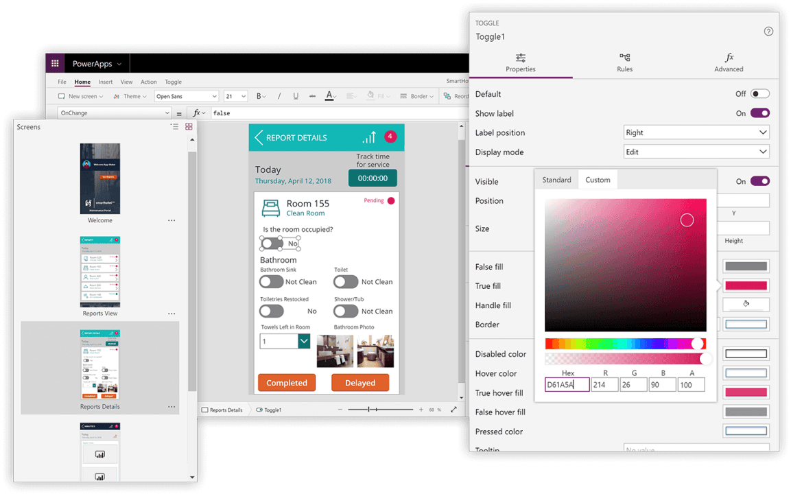 Canvas Apps (Ứng dụng Canvas) – Tự do sáng tạo giao diện