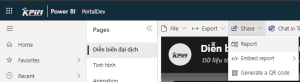 Chia sẻ báo cáo Power BI qua email