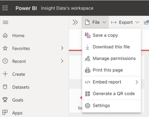 Chia sẻ báo cáo Power BI qua Mã QR