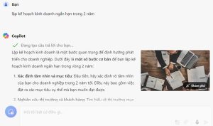 Thực hiện truy vấn lên kế hoạch với Copilot