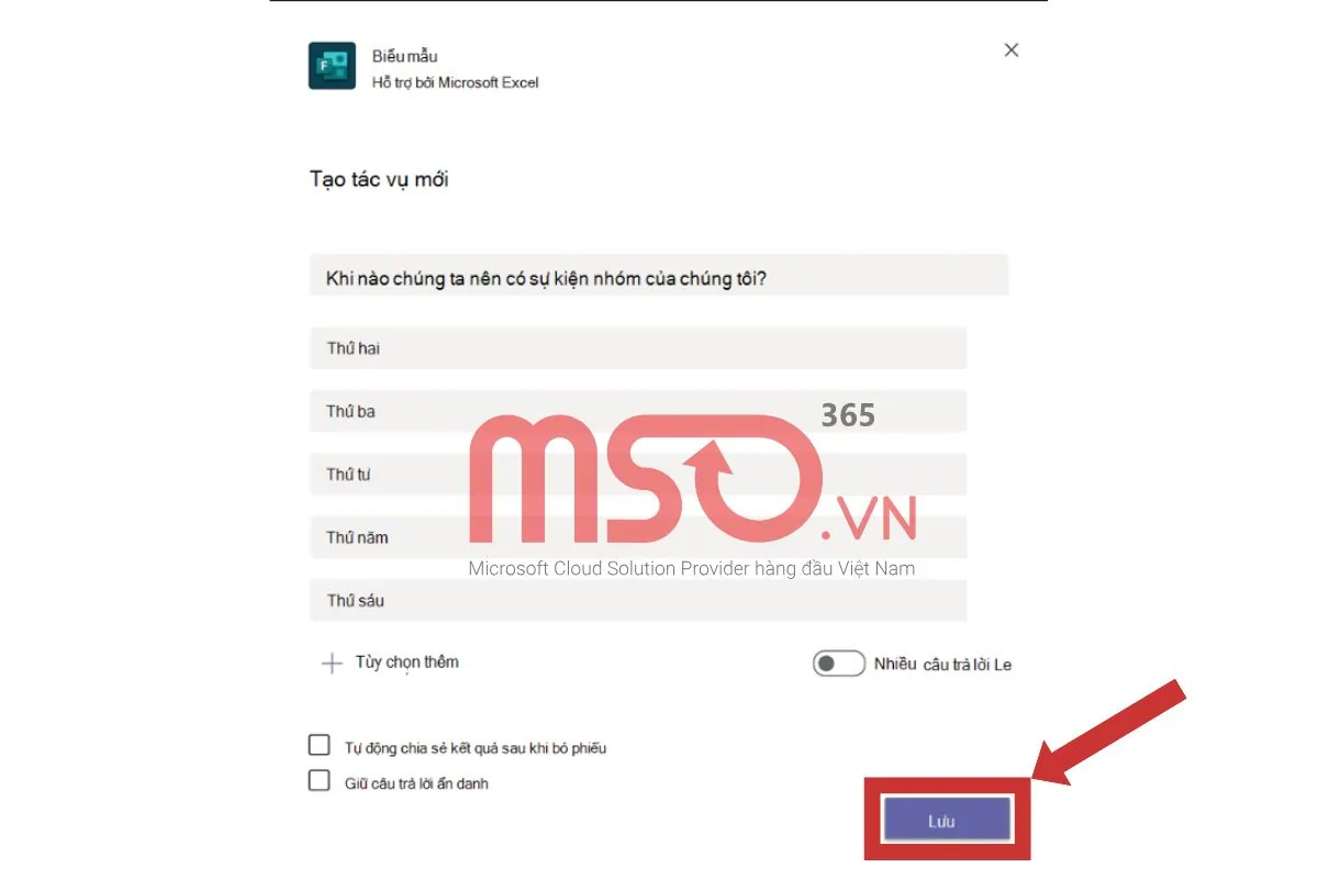 Hướng dẫn cách sử dụng Microsoft Forms