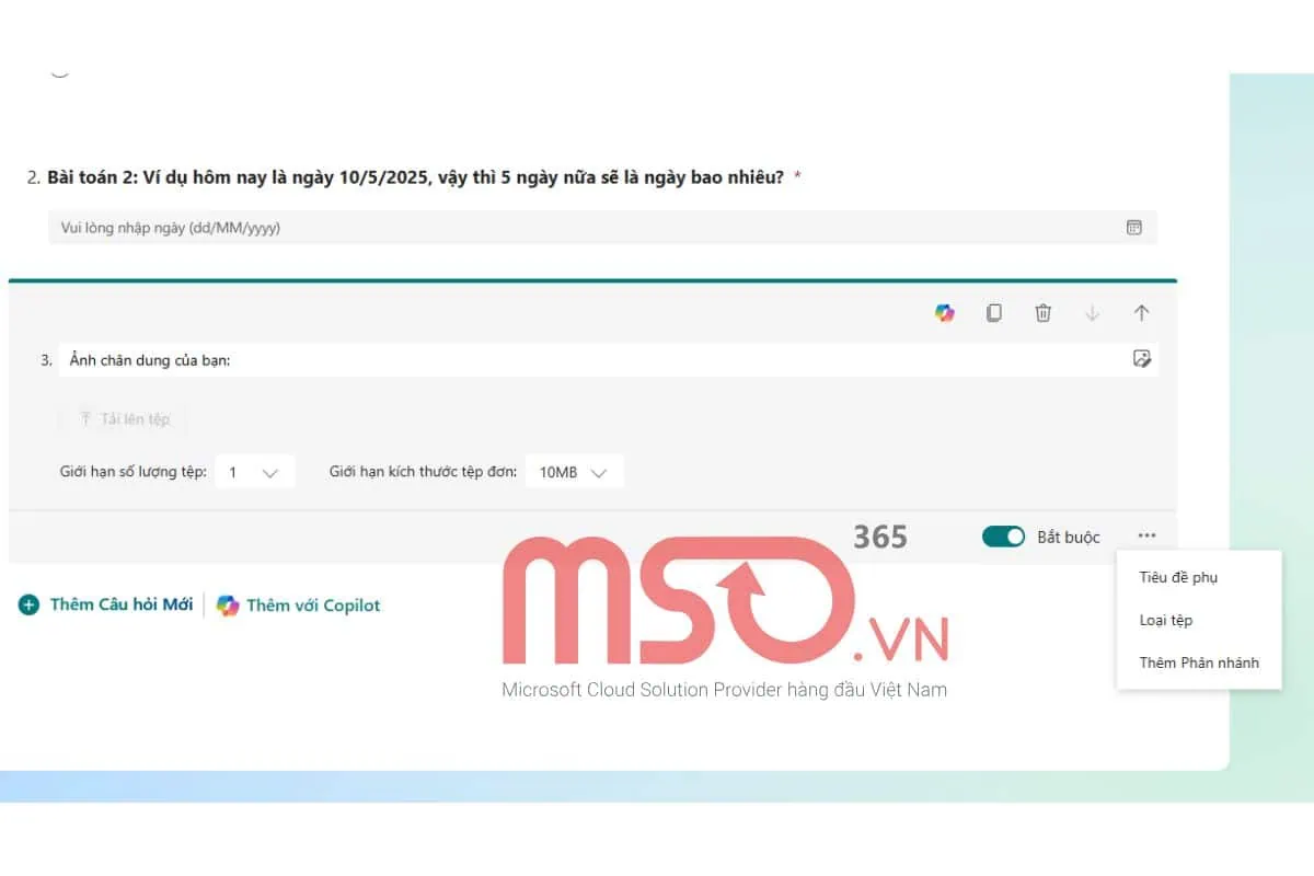 Hướng dẫn cách sử dụng Microsoft Forms