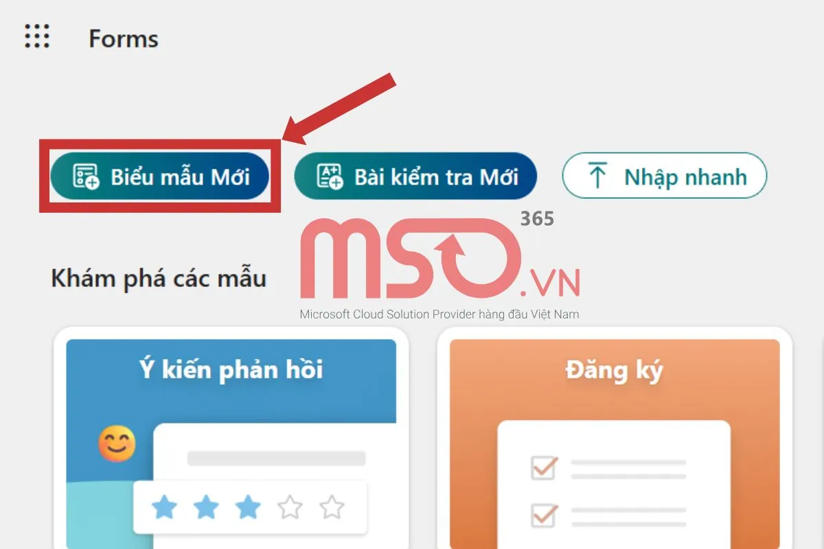 Hướng dẫn cách sử dụng Microsoft Forms