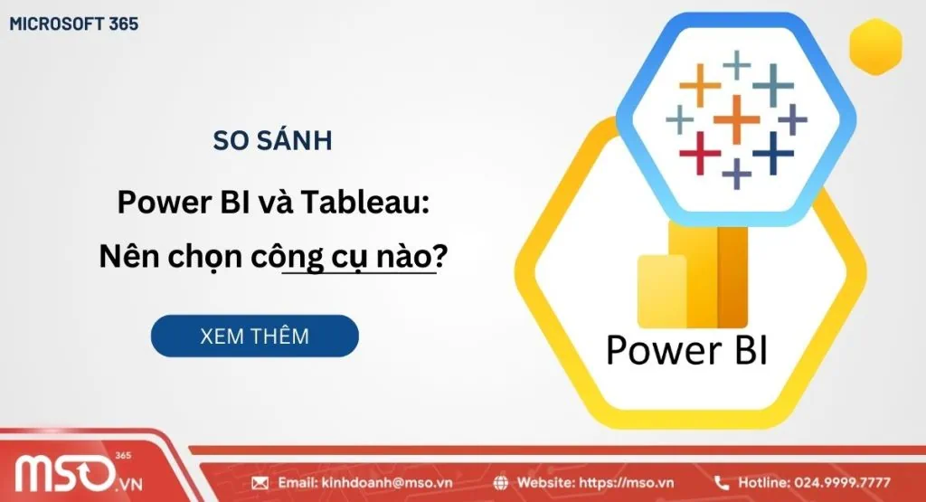so sánh Power Bi và Tableau