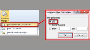 Cách làm Mail Merge trong word bằng việc tạo danh sách mới