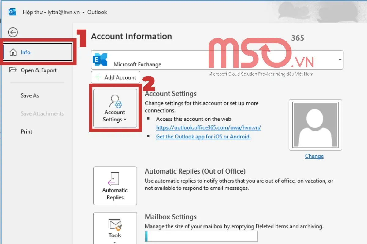 Các cách đổi mật khẩu Outlook trên máy tính đơn giản nhất