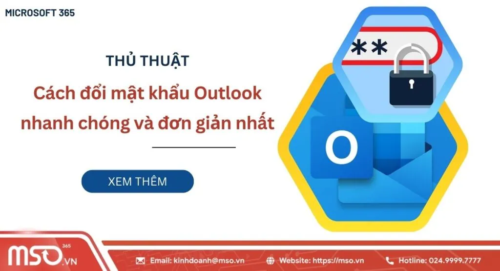 Cách đổi mật khẩu Outlook nhanh chóng