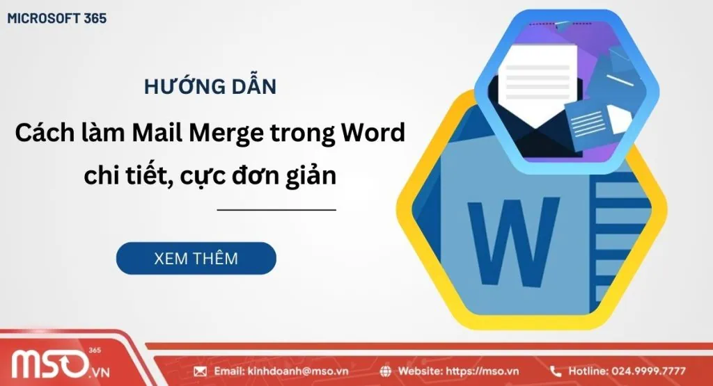 Hướng dẫn cách làm mail merge