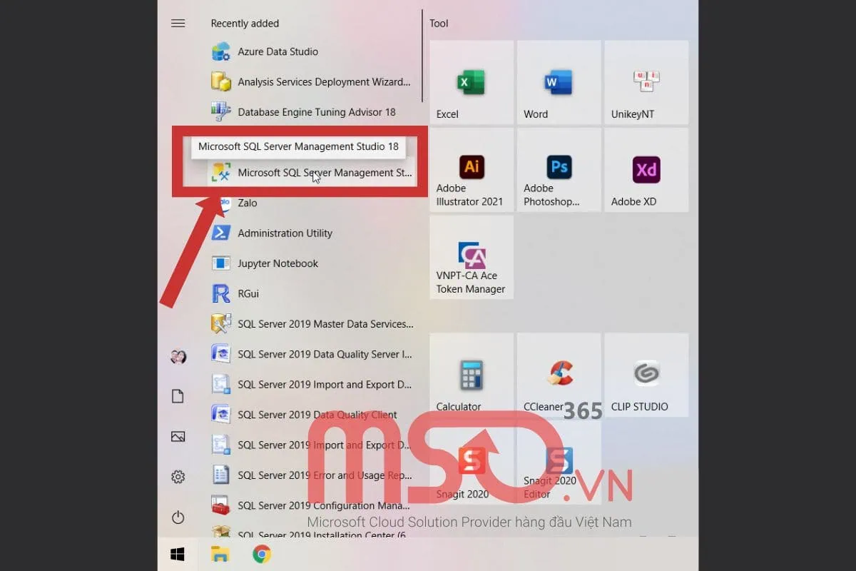 Hướng dẫn cài đặt SQL Server Management Studio - SSMS