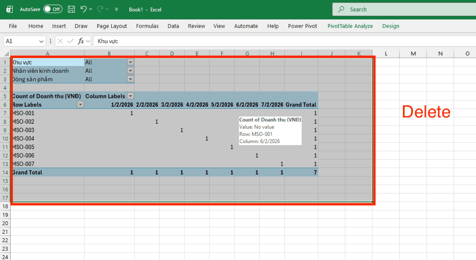Phương thức thực hiện lệnh thủ công