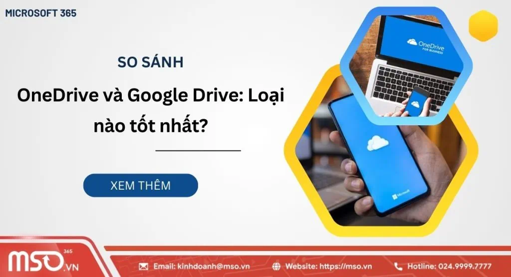 So sánh Onedrive và google drive