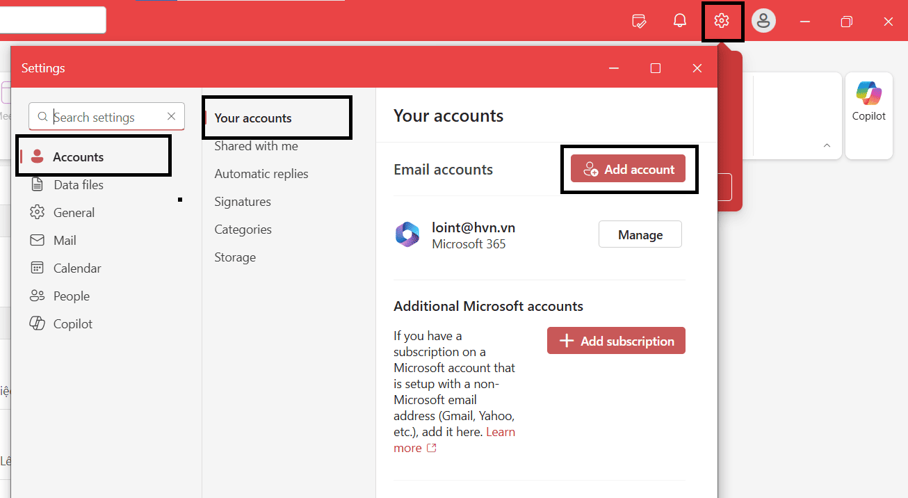 Cách cấu hình SMTP Microsoft Outlook (Office 365)