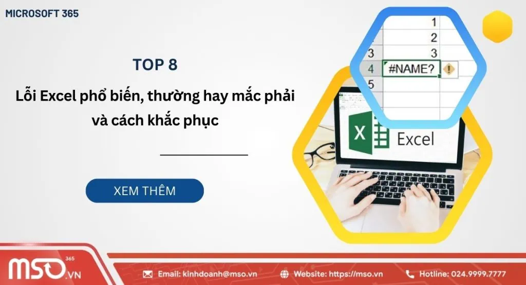 Lỗi Excel phổ biến