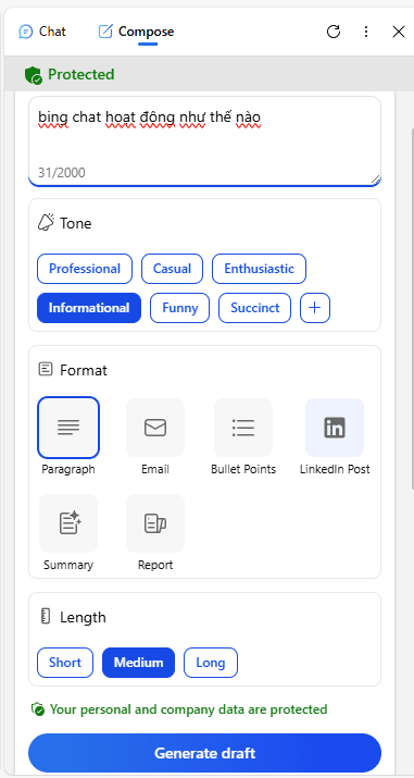Cách thức hoạt động của Bing Chat