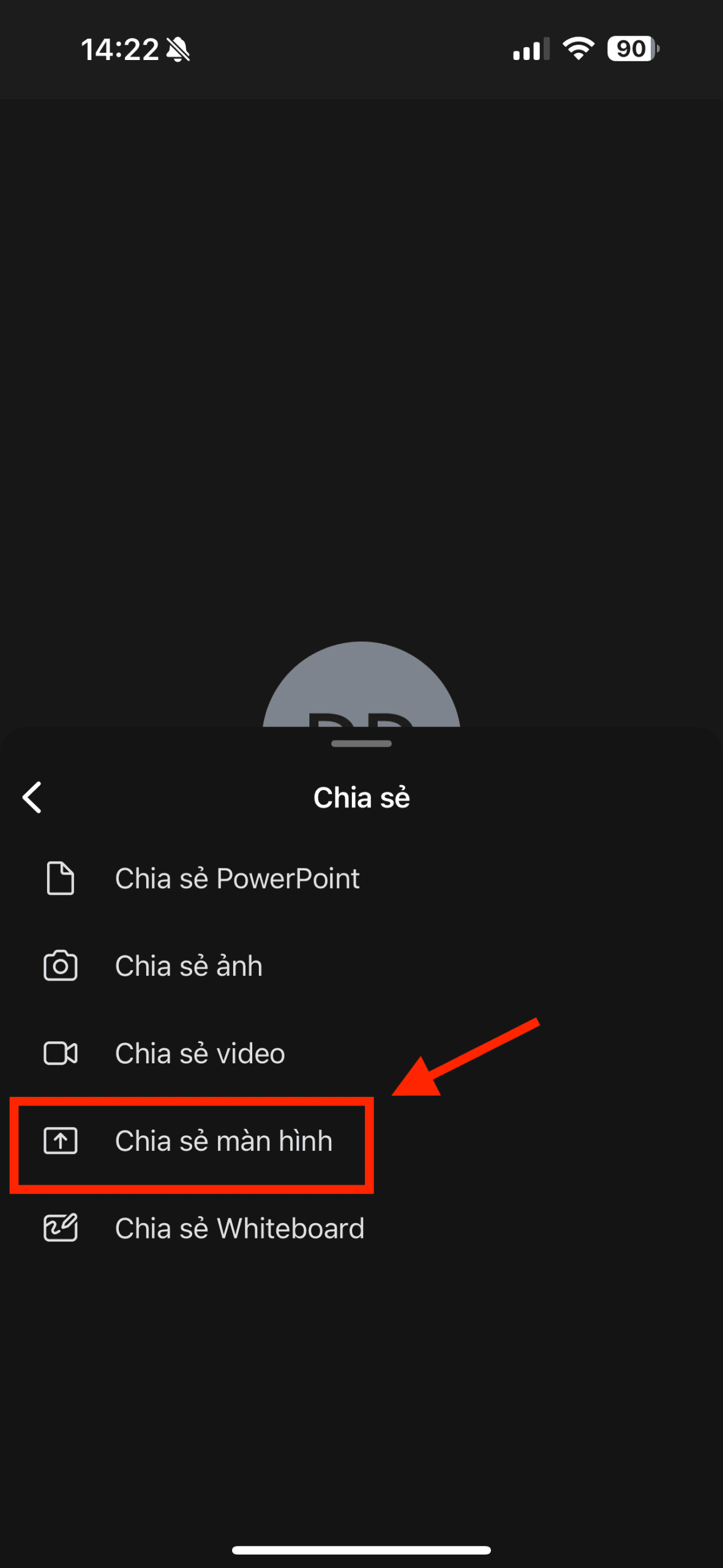 Cách share màn hình trên Teams thông qua các thiết bị di động