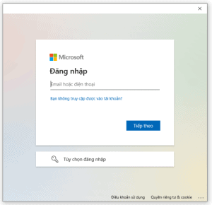 Hướng dẫn đăng nhập vào Microsoft Whiteboard