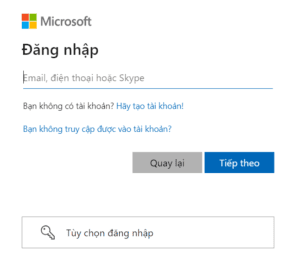 Đăng nhập tài khoản Microsoft Loop