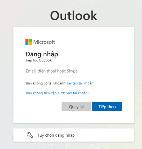 Hướng dẫn sử dụng Outlook: Cách đăng nhập Outlook
