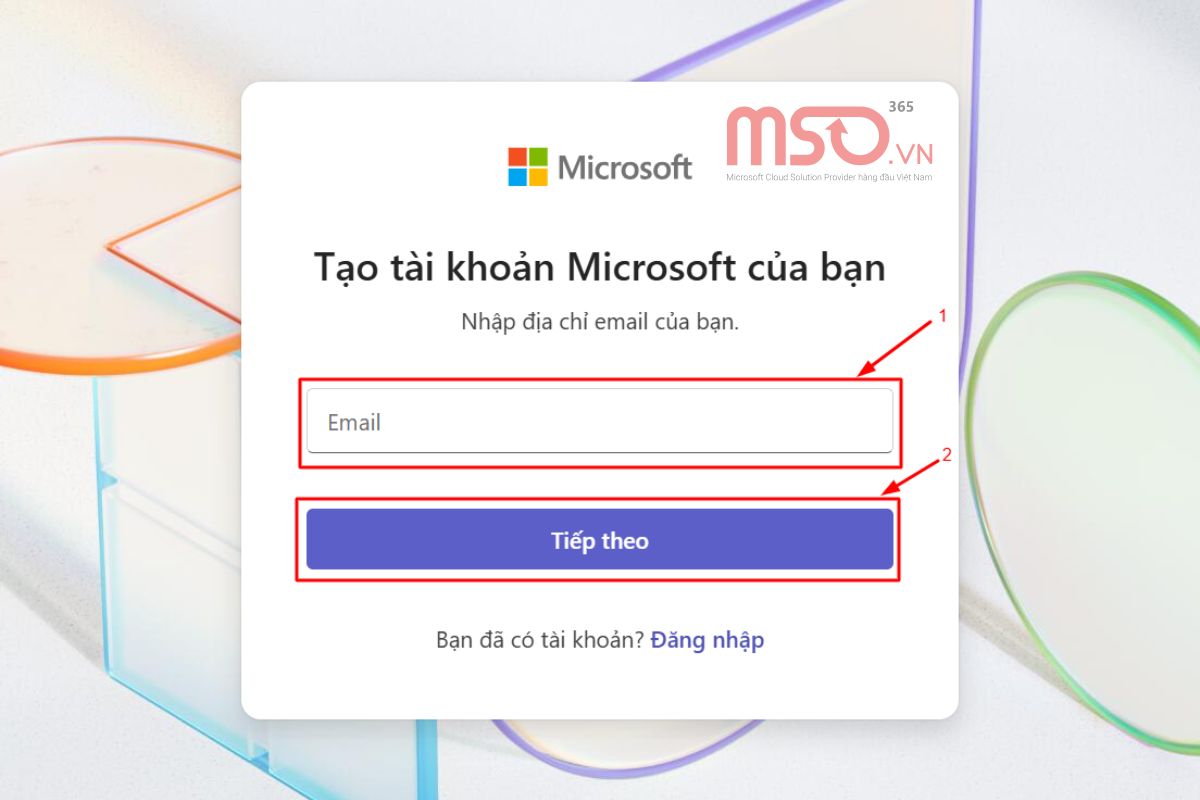 Cách đăng ký tài khoản Microsoft Team trên máy tính