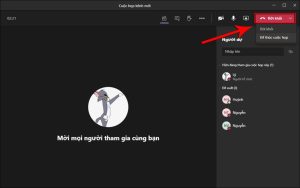 Cách tổ chức họp trực tuyến trên Microsoft Teams