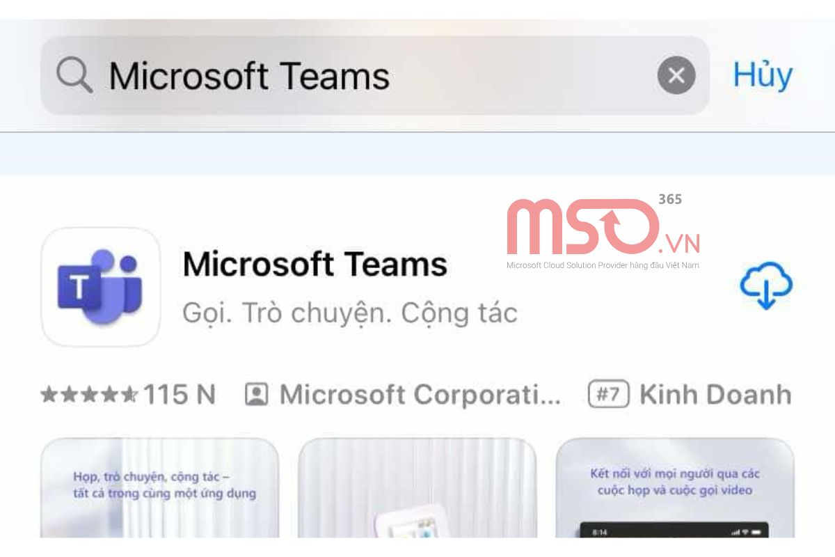 Cách tạo tài khoản Microsoft Teams trên điện thoại di động